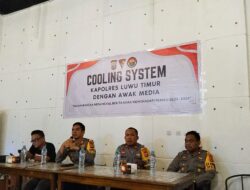 Dalam Rangka Melaksanakan Persiapan Pengamanan Pemilu 2024 Kapolres Lutim Mengadakan  Pertemuan Cooling System Dengan Awak Media