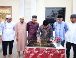 Usman Sadik Dampingi Bupati Budiman Resmikan Masjid Al Ukhuwah Tapu Ondau Sorowako