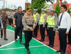 Kapolres Luwu Timur Sampaikan Sambutan Kapolri Saat Pimpin Apel Ops Ketupat 2024