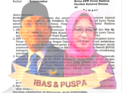 Ibas – Puspa Resmi Mendapat Rekomendasi Partai Nasdem