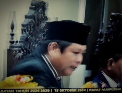 Ober Datte Pimpin Rapat Paripurna Pengucapan Sumpah Janji 3 Unsur Pimpinan DPRD Lutim