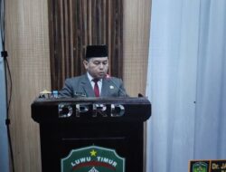 PJs. Bupati Lutim Hadiri Pengambilan Sumpah Janji 3 Unsur Pimpinan DPRD Masa Jabatan 2024-2029