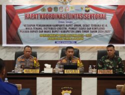 Polres Luwu Timur Gelar Rapat Koordinasi Lintas Sektoral Jelang Tahapan Krusial Pilkada 2024