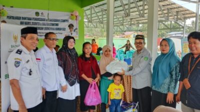 Gandeng Baznas, Desa Lewonu Salurkan Bantuan Penanganan dan Pencegahan Stunting