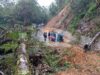 Tanah Longsor Kembali Terjadi di Jalan Trans Sulawesi, Kasintuwu, Mangkutana, Puluhan Kendaraan Tertahan Macet
