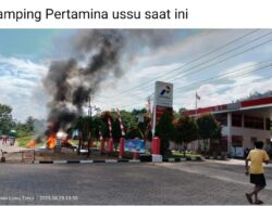 Satu Unit Mobil Mengalami Kebakaran di Dekat SPBU Ussu