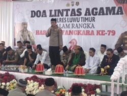 Di Aula Mako Polres Lutim yang Baru, Doa Lintas Agama Khusyuk dan Syukuran Digelar, Sambut Hari Bhayangkara