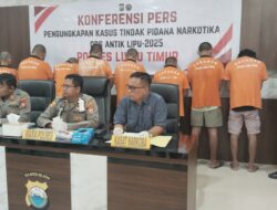 Dalam Kurun Waktu 20 Hari, Polres Lutim Berhasil Amankan Delapan Orang Tersangka Pengedar Narkoba