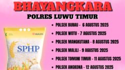 Berikut Jadwal dan Tempat Kegiatan Gerakan Pangan  Murah Bhayangkara Polres, Khusus Untuk Masyarakat Luwu Timur